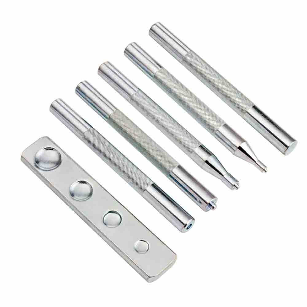 Jeu d'outils de pose pour rivets et boutons pressions