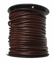 LACET ROND - MARRON - 4mm - BOBINE 25 mètres