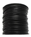 LACET ROND - NOIR - 4mm - BOBINE 25 mètres