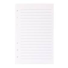 Lot de feuilles - pour classeur 6 anneaux - Format A5/A6