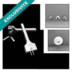 [OUT-Poinçon-KL-001] POINÇON réglable 2 dents  pour Accessoires à griffes