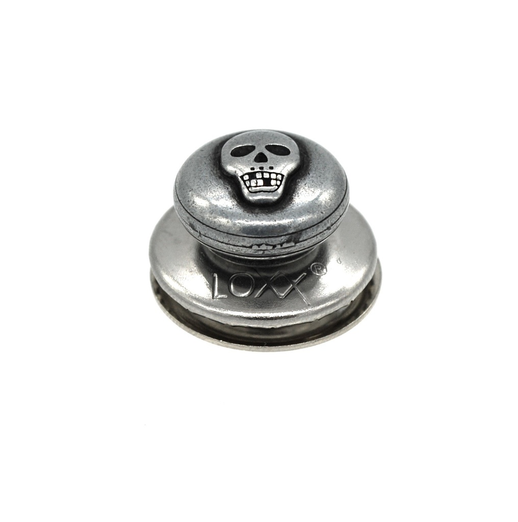 [FOURFERM05152.58000] Tête - Loxx® - SKULL Argent Vieilli