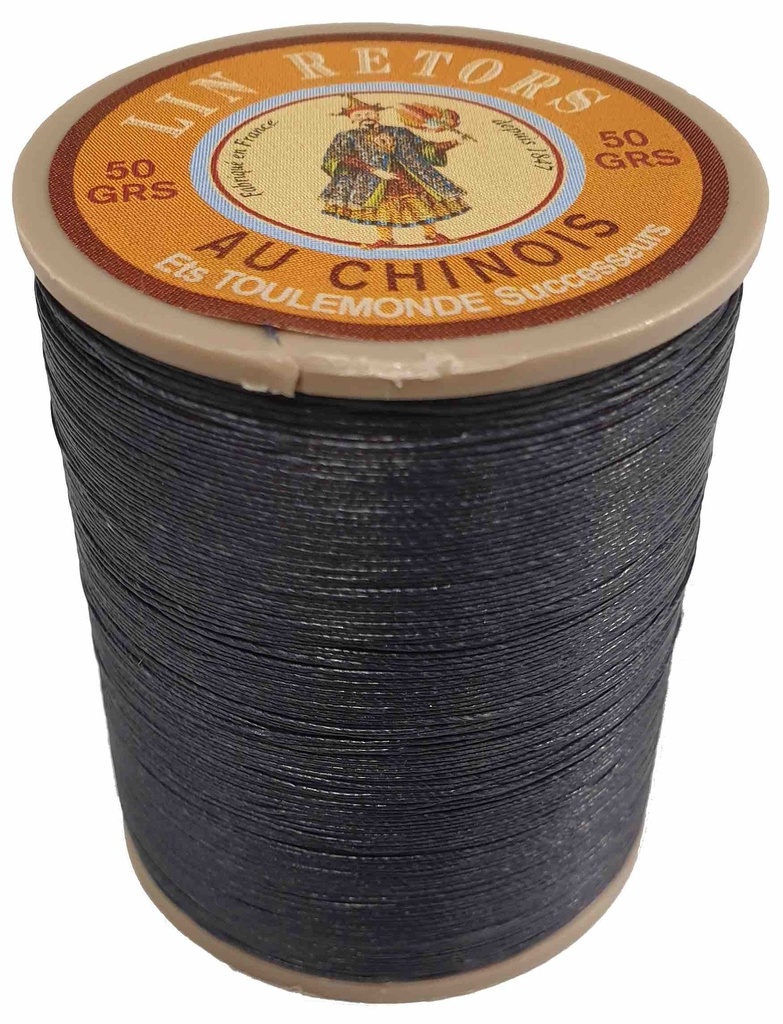 Fil de Lin Retors Extra Glacé N°40 Gris Très Foncé 174