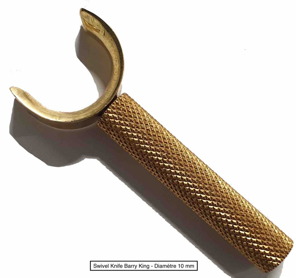 [BKSWIVELKN010] Swivel Knife Barry King - Diamètre 10 mm (3/8'') - Sans lame