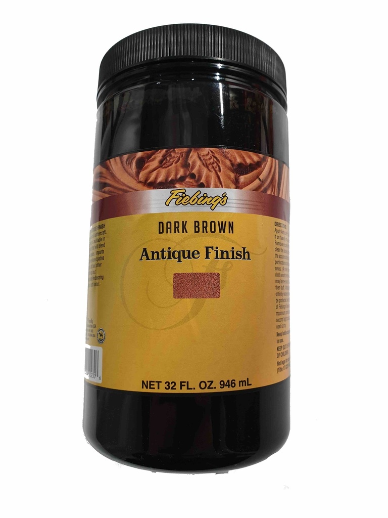 PATINE - ANTIQUE FINISH - DARK BROWN - 32oz ( 946ml)  - FIEBING'S