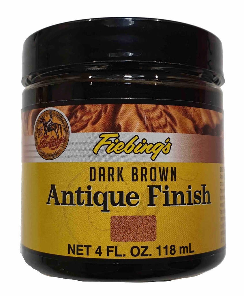 [2968 - DARK BROWN] PATINE - ANTIQUE FINISH - DARK BROWN - 4oz ( 118ml) - FIEBING'S