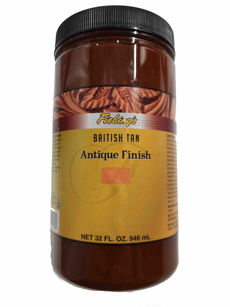 [2976 - BRITISH TAN] PATINE - ANTIQUE FINISH - BRITISH TAN - 32Oz ( 946ml) - FIEBING'S