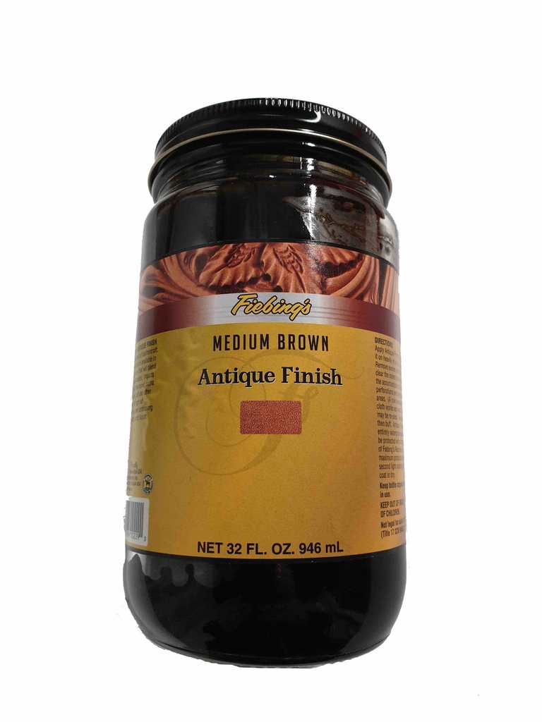 [2981 - MEDIUM BROWN] PATINE - ANTIQUE FINISH - MEDIUM BROWN - 32oz ( 946ml)  - FIEBING'S