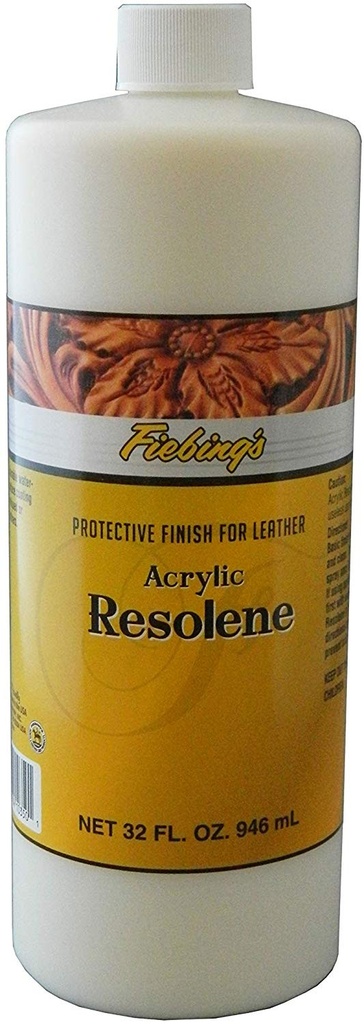 [2988 - RESOLENE] VERNIS Cuir - Acrylic RESOLENE - NEUTRE - 32oz (946ml ) - FIEBING'S