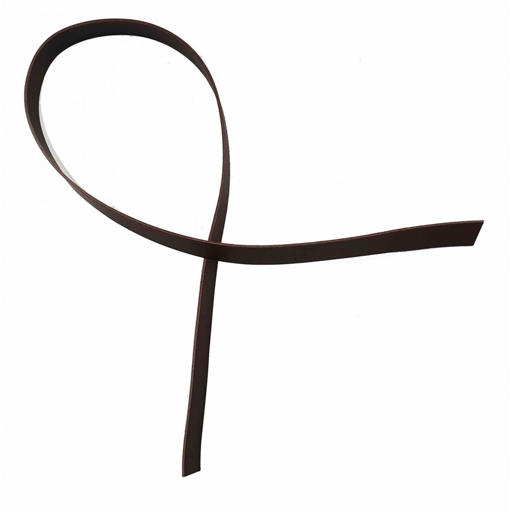 Lanière de Collet Lisse Marron Foncé - 4 Largeurs - Long : 135 cm