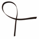 Lanière de Collet Lisse Marron Foncé - 4 Largeurs - Long : 135 cm