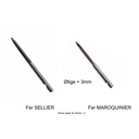 Fer d'alène HAUT de GAMME - SELLIER ou MAROQUINIER - MANCHE SELLIER (3mm)
