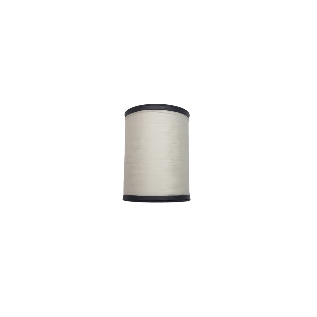 [FOUR-FIL-V2-045-220-S000] Fil Rond Câblé Ciré - Polyester - Diamètre O,45 mm - Bobine 220 mètres - DECOURT (S000 Blanc)