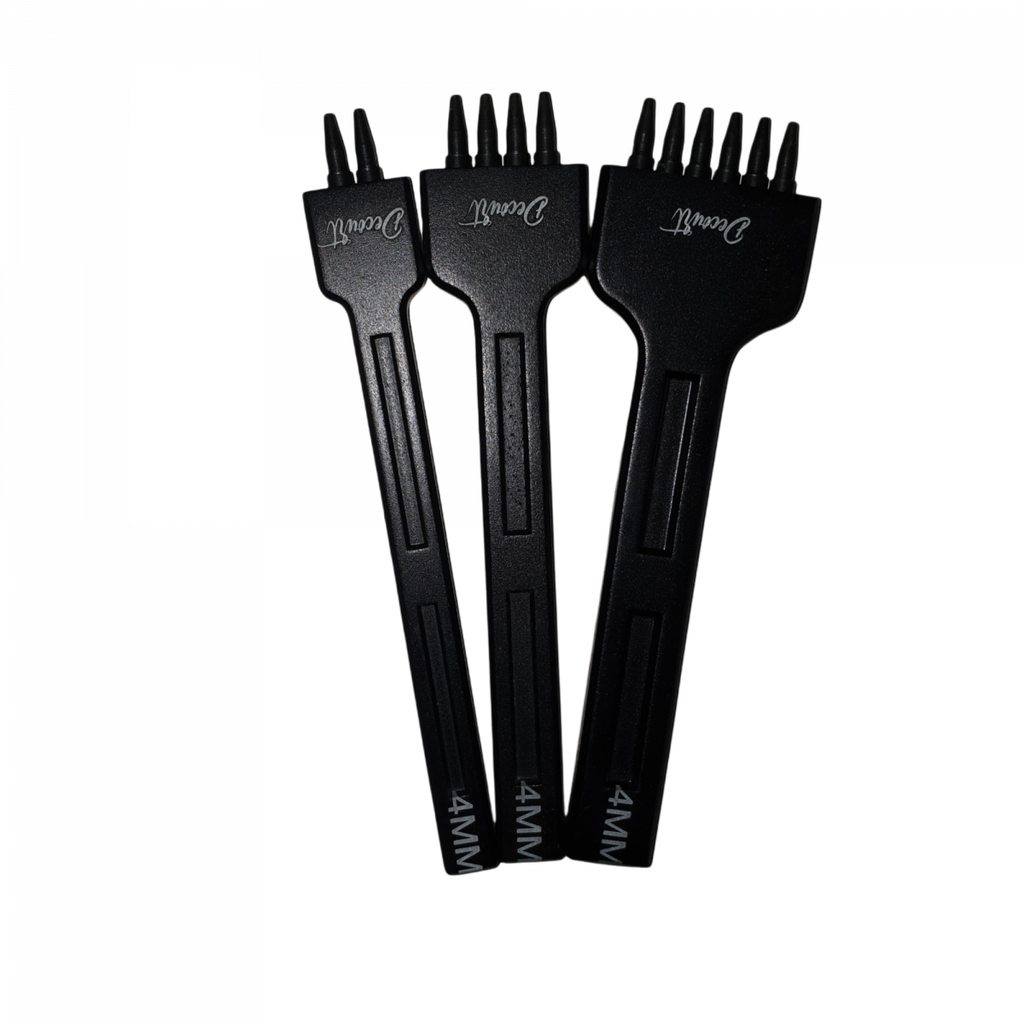 [GRIF-ROND-KL-04] KIT 3 Griffes emporte-pièces ronds Multitubes - Entraxes au choix - DECOURT (4mm)