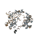 1kg AGRAFES Nickelées pour cuir ( ± 5000 unités)