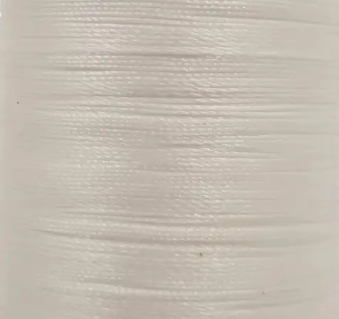 [FOUR-FIL-V2-035-400-S000] Fil V2 - Ciré Rond Polyester - Diamètre O,35 mm - Bobine 400 mètres - DECOURT (S000 Blanc)