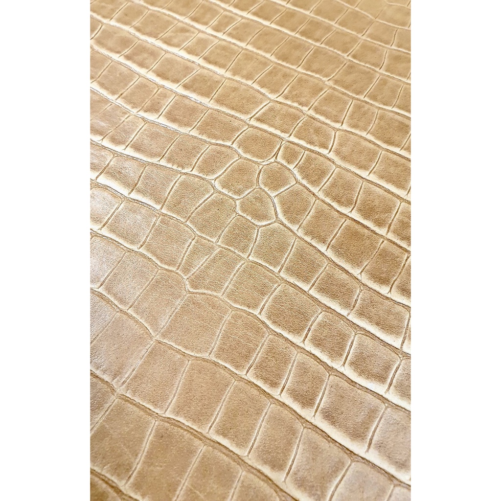 [CUI-27346-1,39] Collet CROCODILE - TOSCANA - Tannage Végétal - Naturel - Épaisseur ± 2mm (1,39)