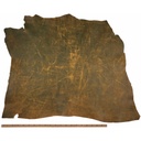 Collet de Vache Vieilli - KAKI Jaune - Épaisseur 2.5-3 mm