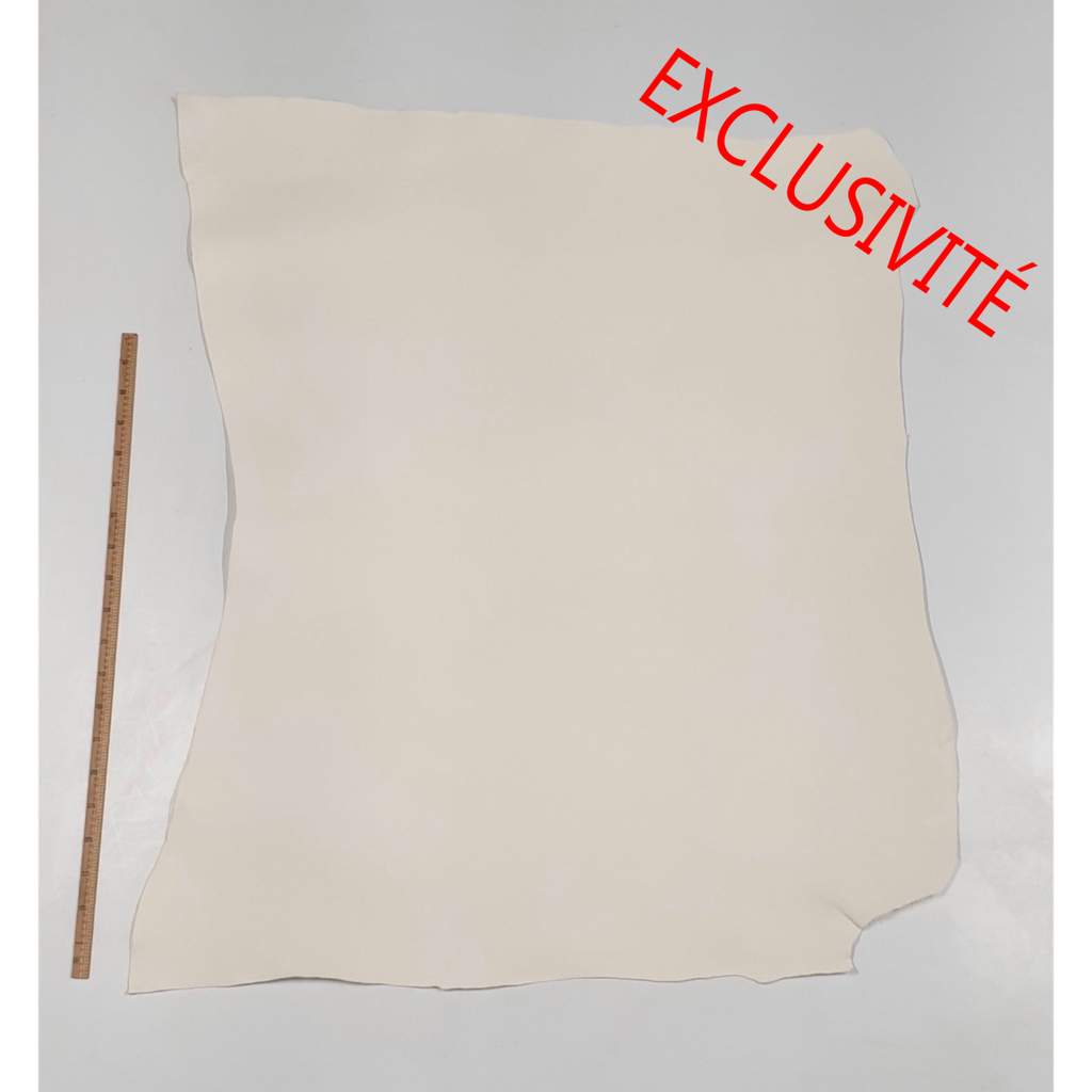 Collet - TOSCANA - Tannage METAL FREE - Blanc - Épaisseur 2.7-3.2mmmm