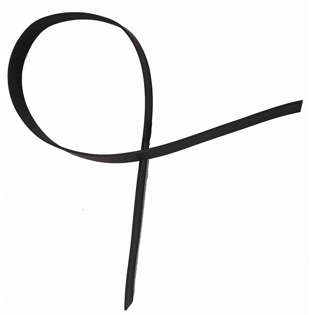 Lanière de Collet Lisse Noir - Plusieurs largeurs - Ép.: 3.2/.35mm - Long : 135 cm (19 mm, 2nd choix ❤)