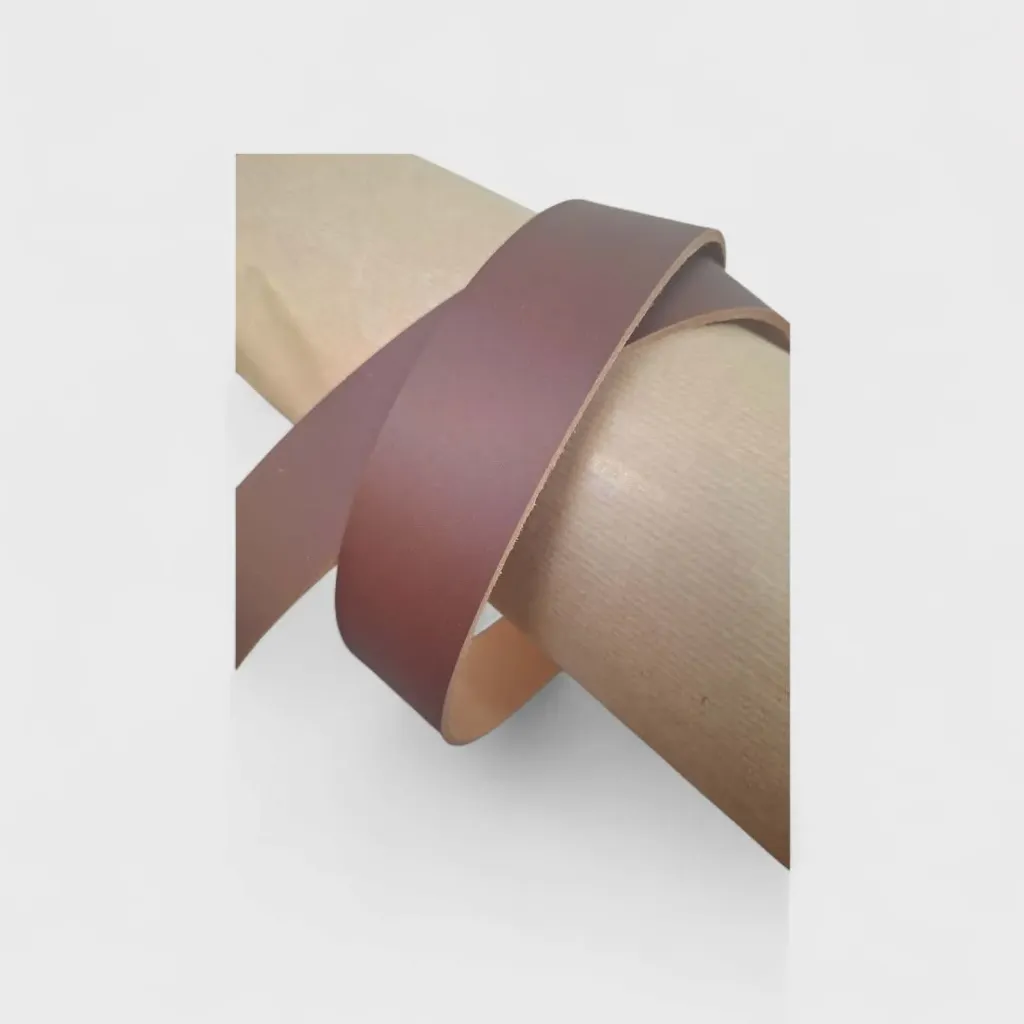 Lanière de Collet Lisse COGNAC- 4 Largeurs - Ép.:3/3.5mm - Long : 130 cm (24 mm)