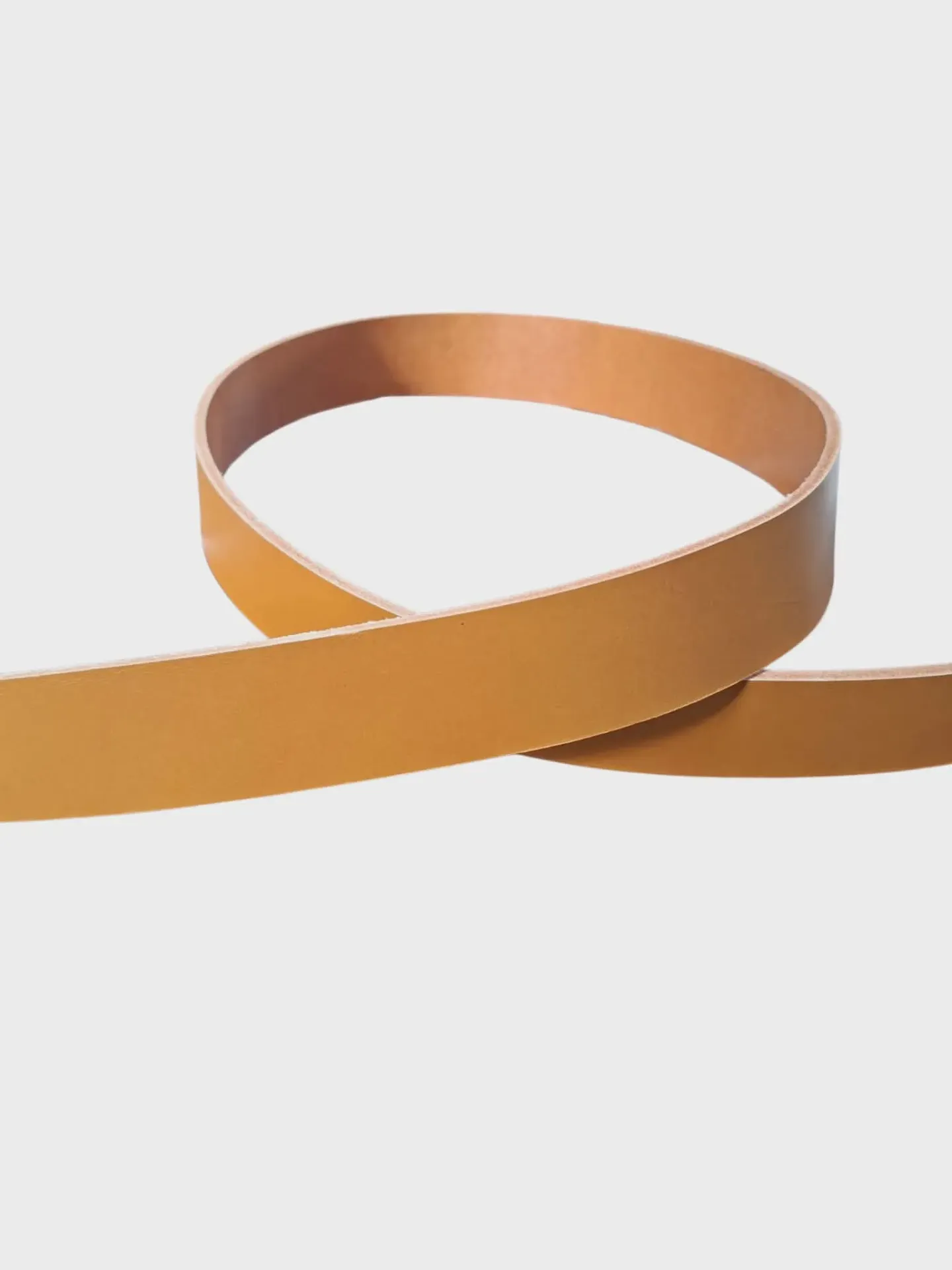 Lanière de Collet Lisse TAN- 4 Largeurs - Ép.:3/3.5mm - Long : 125 cm