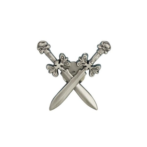 [CONCHO71504-10] Concho Épées Croisées Antique- 30 X 30 mm