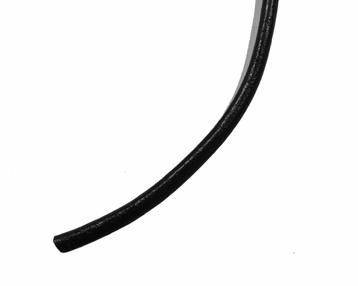 [LACETRONDRL.NR.3-003m] LACET ROND - NOIR - 3mm - VENDU AU MÈTRE